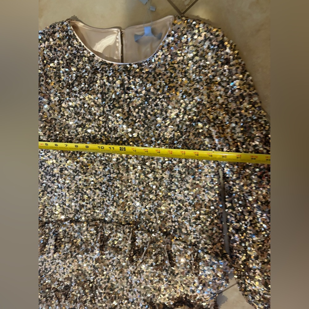 Antonio Melani
Angel Sequin Mesh Keyhole Button Back Mini Dress - Picture 9 of 9